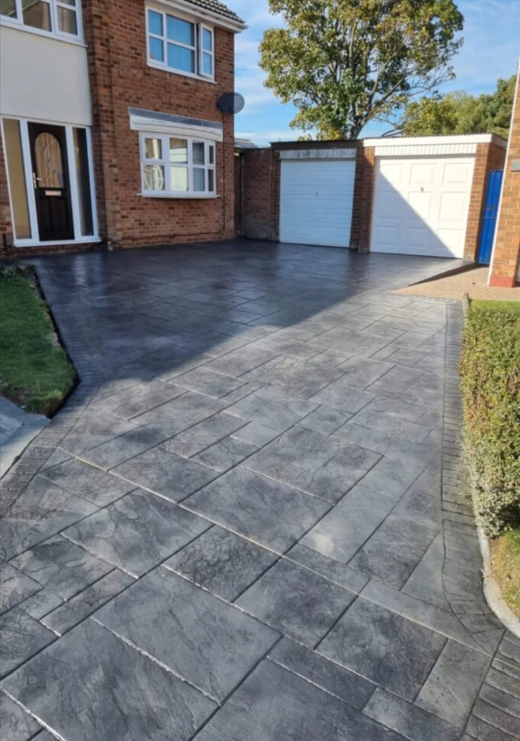 Parking béton décoratif