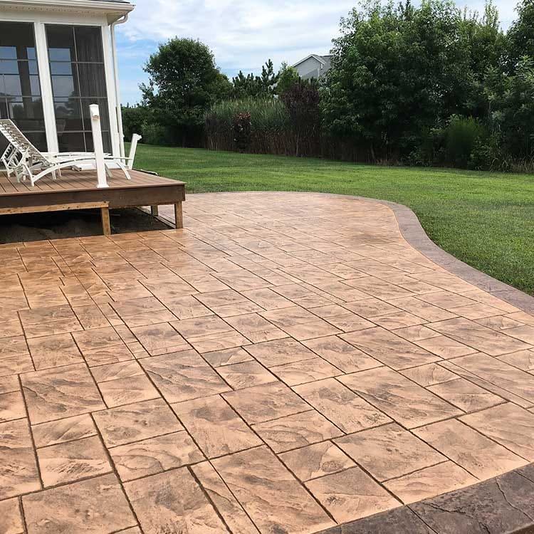 Allée de villa béton décoratif